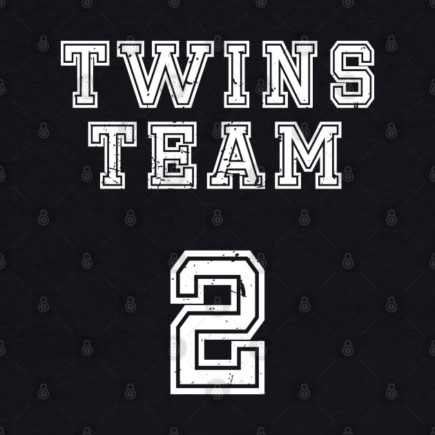Twins Team Number One Two Brother Sister Fun by NeverTry